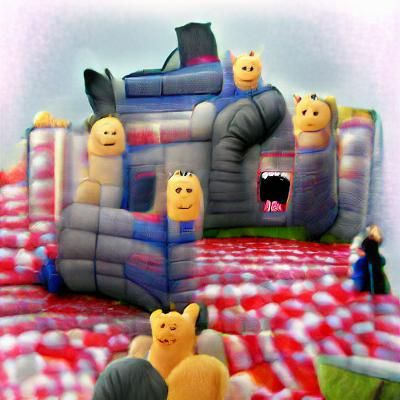 Bouncy Castle AI Image