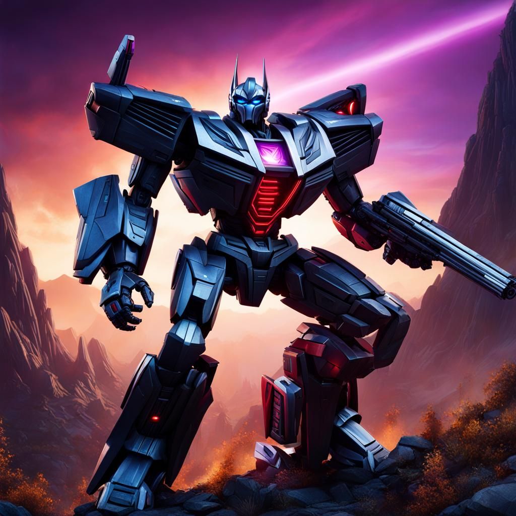 Megatron from Transformers in Robot Chicken Style
