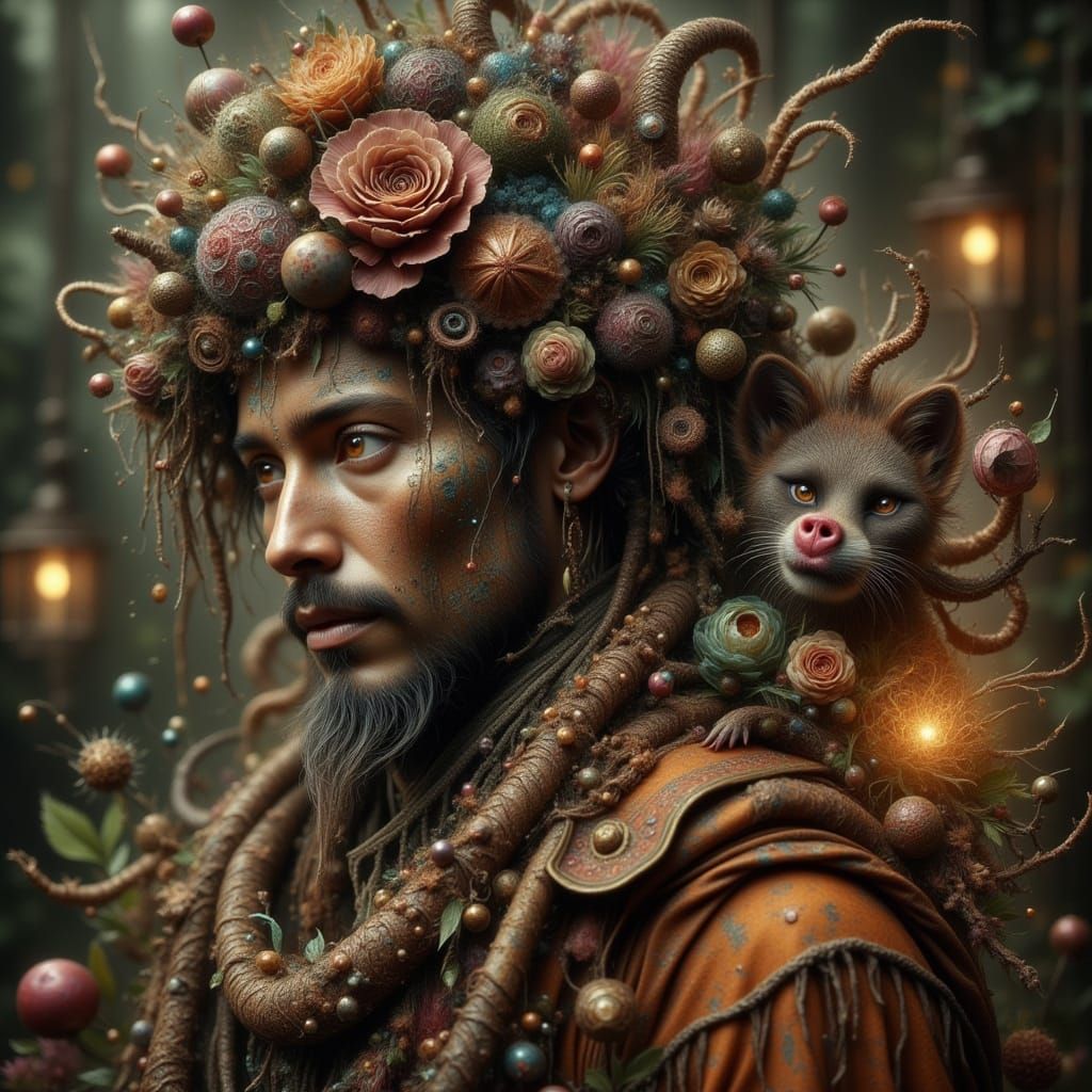 Ethereal Vampire Innkeeper Donatello in Dark Fantasy Landsca...