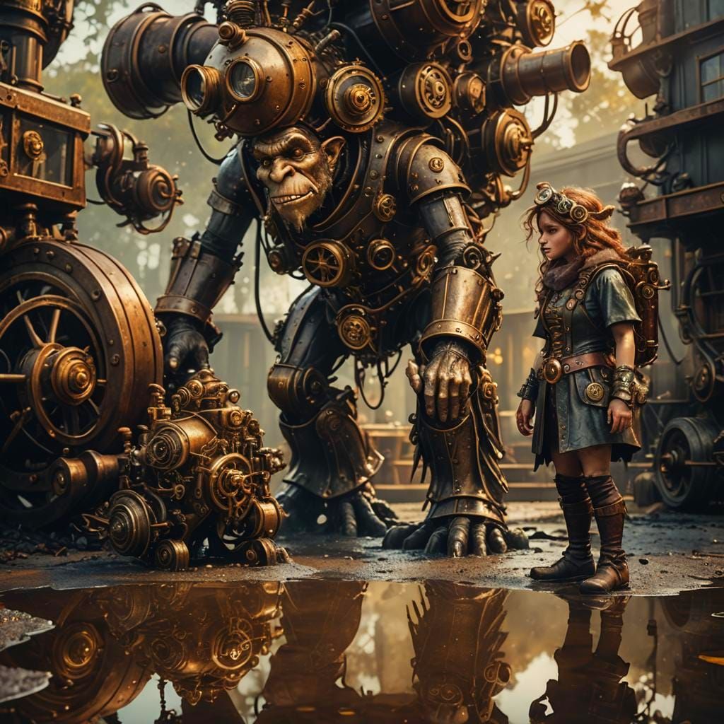 Troll and Fairy Friendship in Steampunk Setting