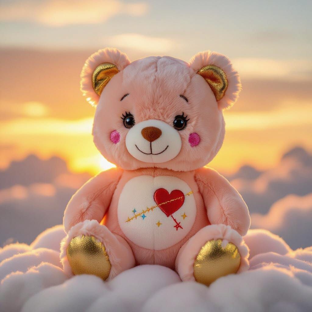 Cute Plush Bear CuorRinato for Emotional Healing
