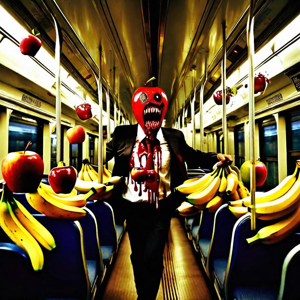 Zombie Fruit Attack on Korean Train