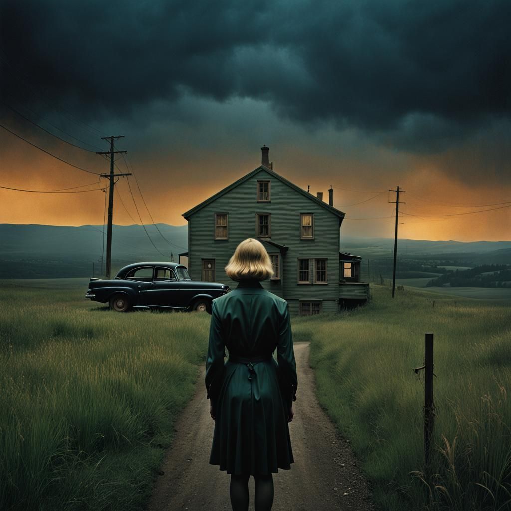 Moody Fine Art Photo in Film Noir Style