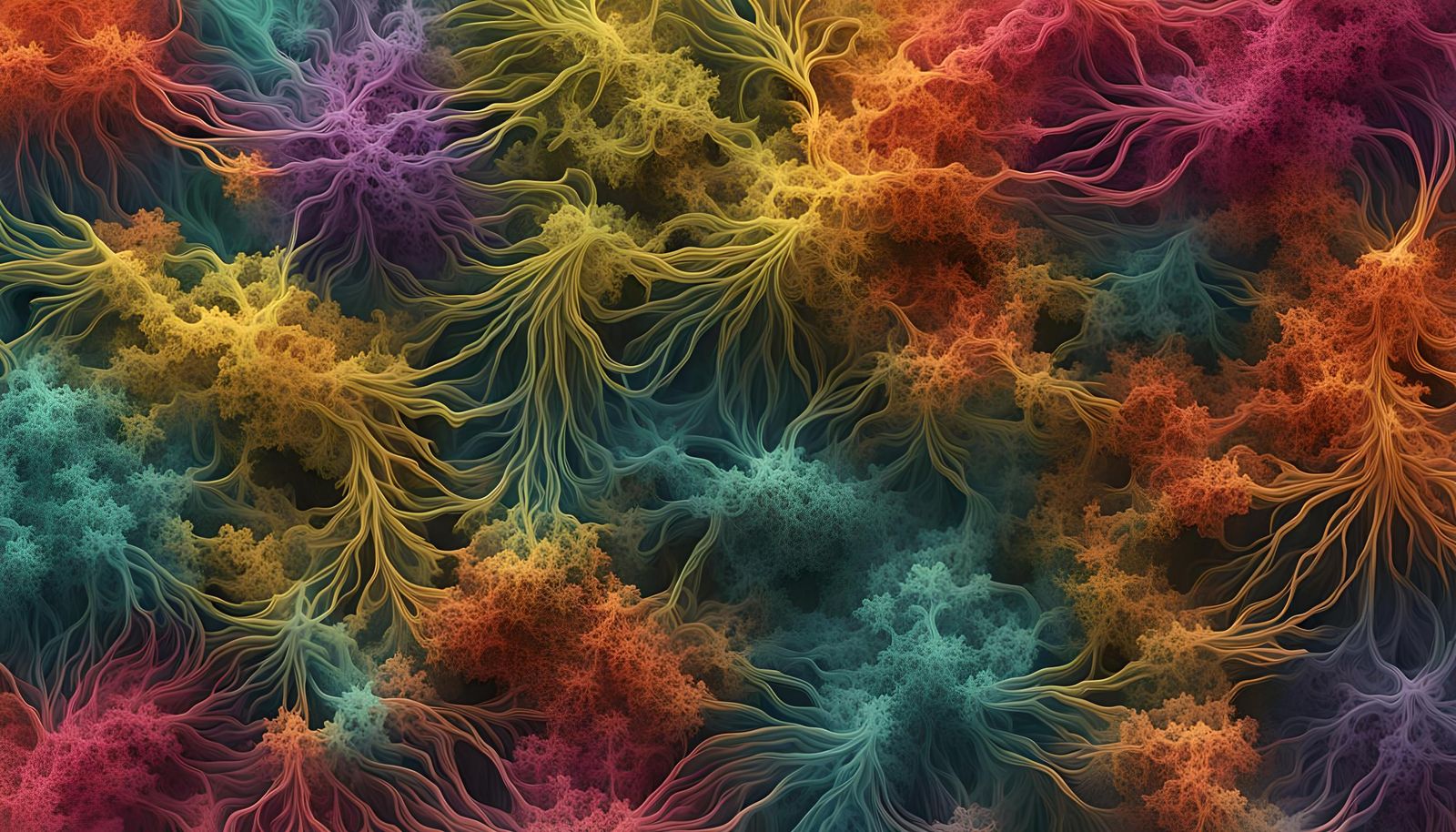 Colorful Fractal Bio Art Experimentation