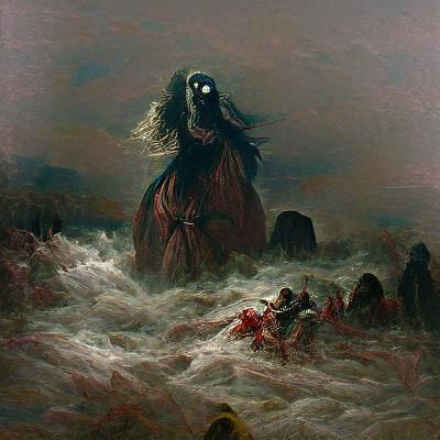 Horrific Calamity in Engraving Style