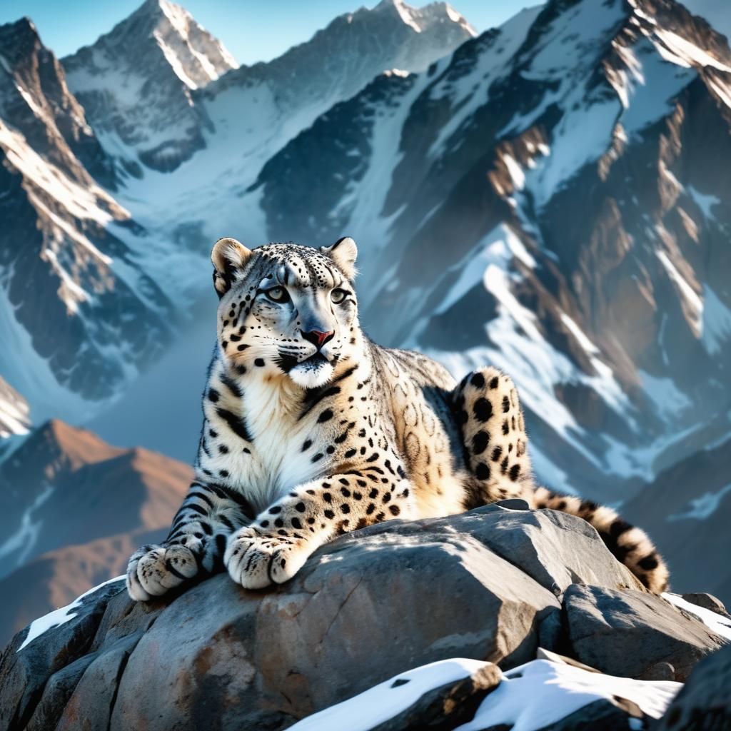 Snow Leopard in the Himalayas: Wildlife Photography