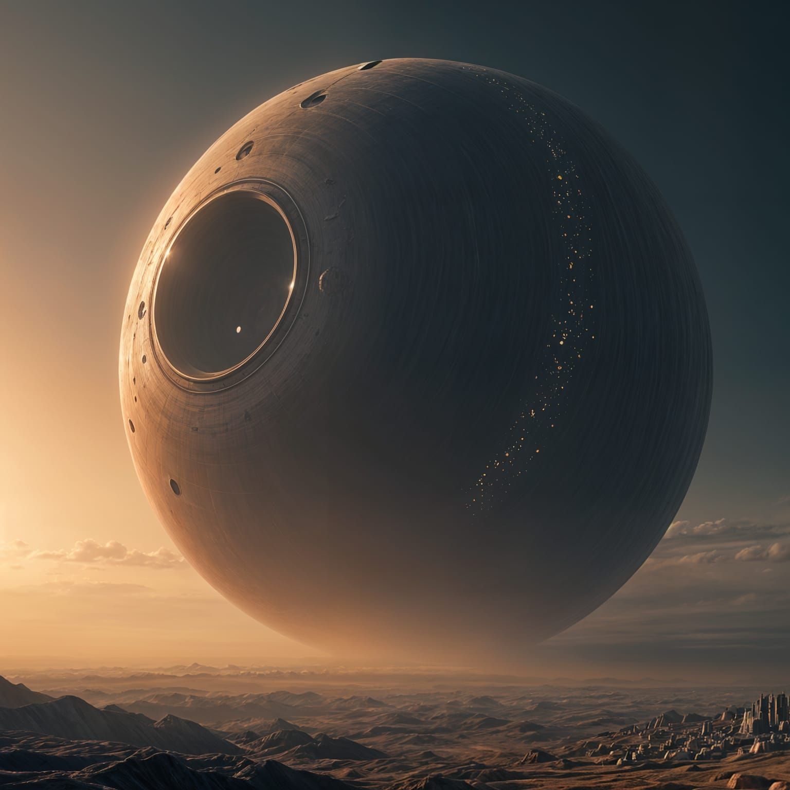 Cosmic Metropolis Unfolds Across Flat Horizon