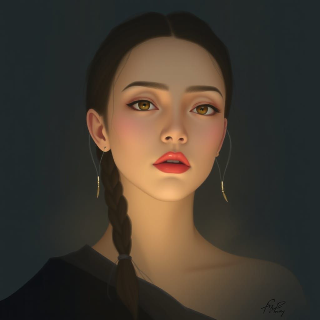 Abstract Image Generated from Artist Reference