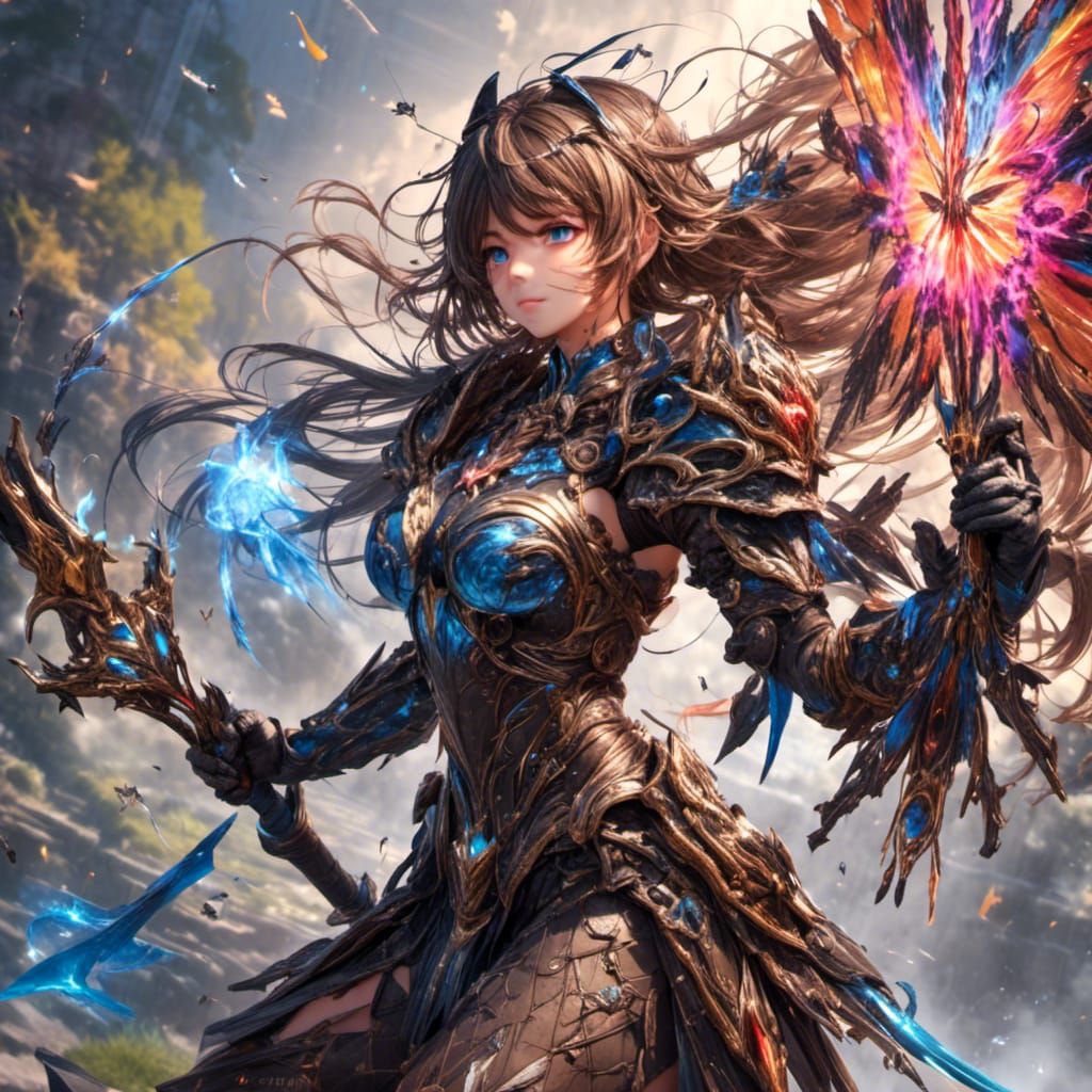 Hyperrealistic Warrior Hunter Concept Art