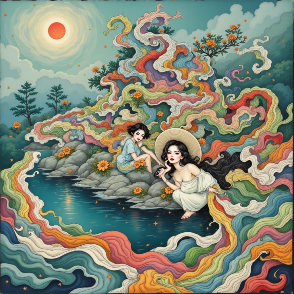 Mysterious Women Reveal Hidden Truths in Vibrant, Art Deco S...