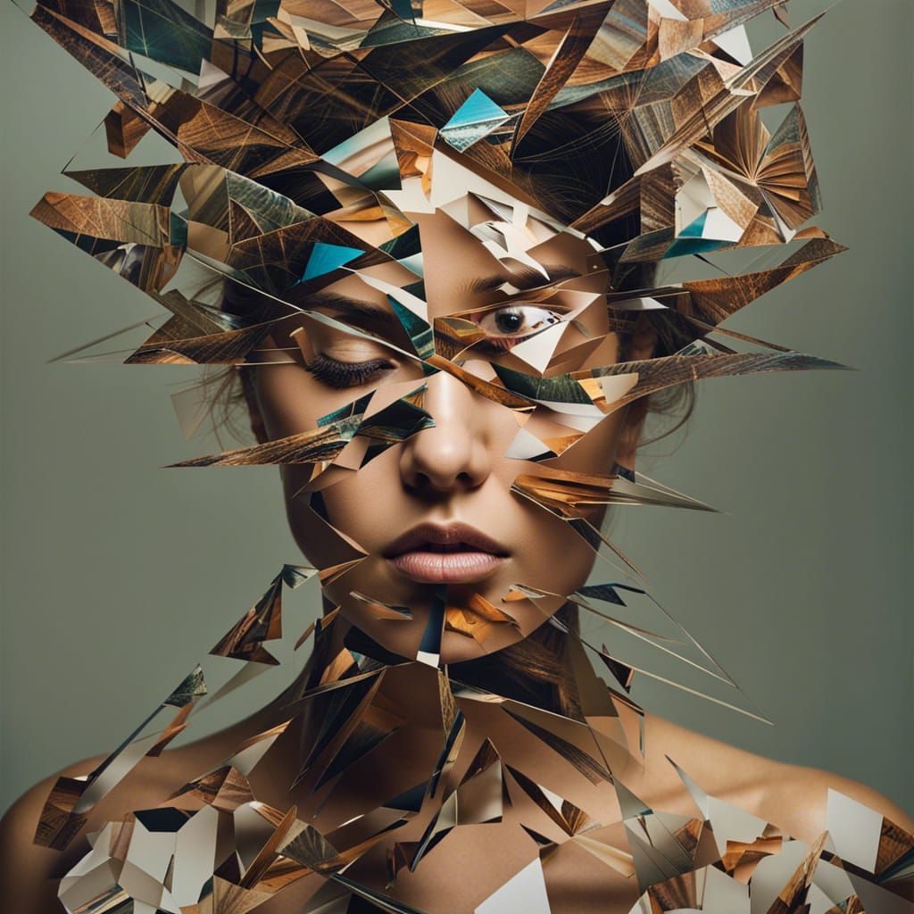 Fragmented Portrait Revealing Multiple Perspectives