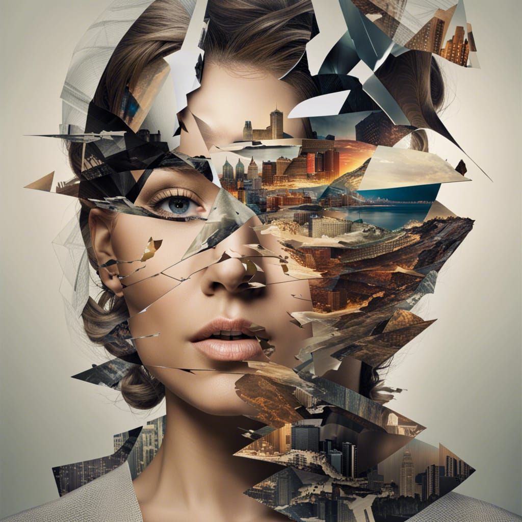Fragmented Portrait Revealing Multiple Perspectives