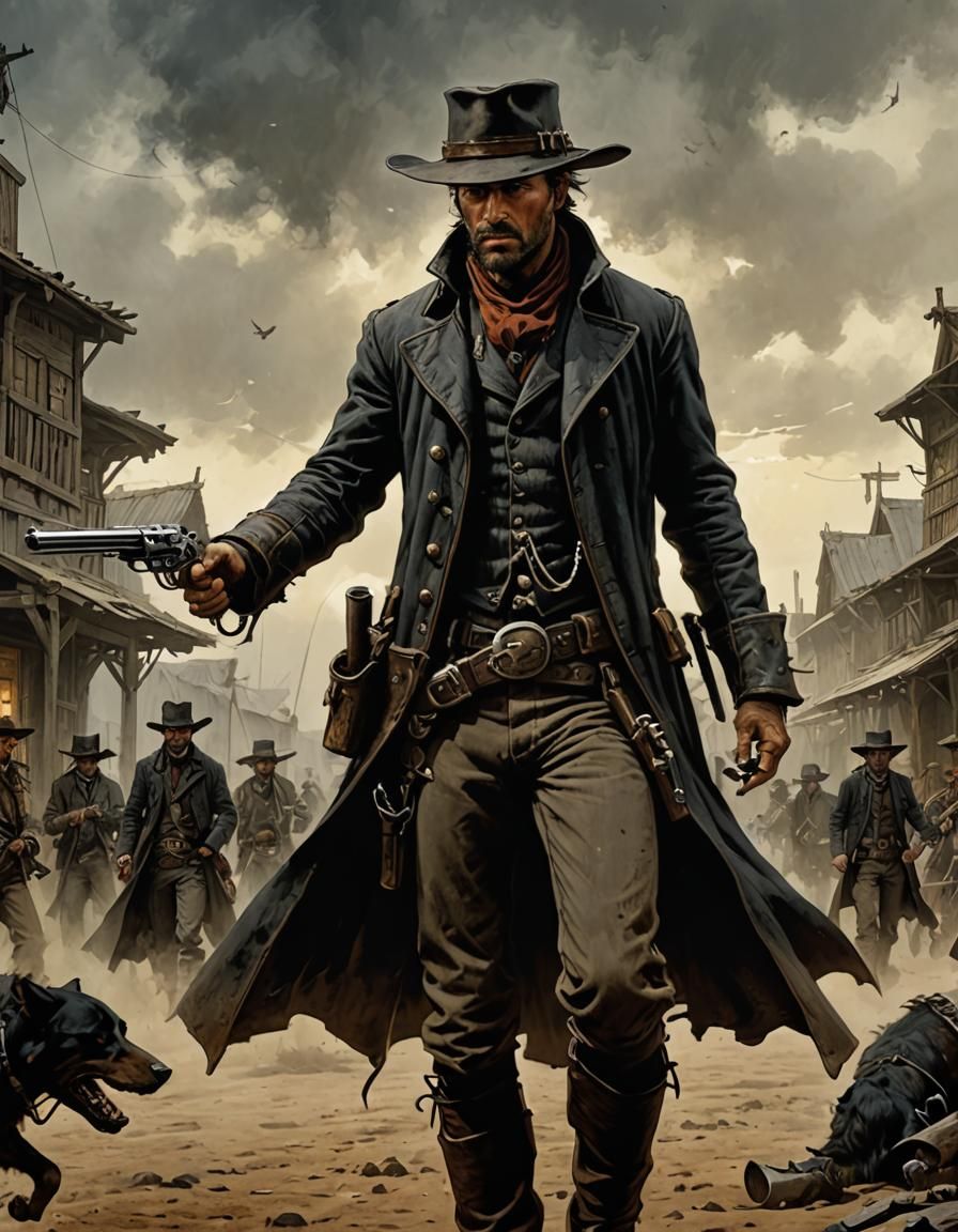 Wild West Gunslinger Concept Art