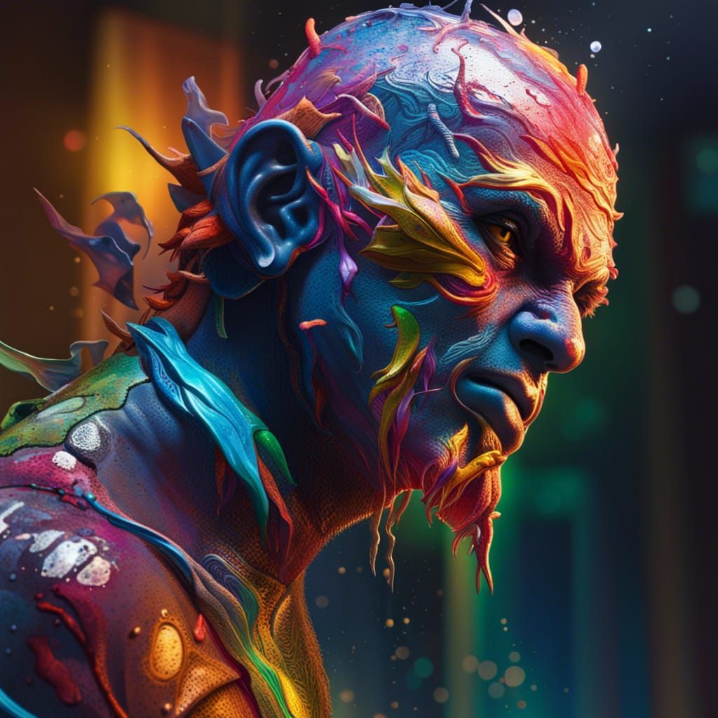 Hyperrealistic Creator in Splash Art Style