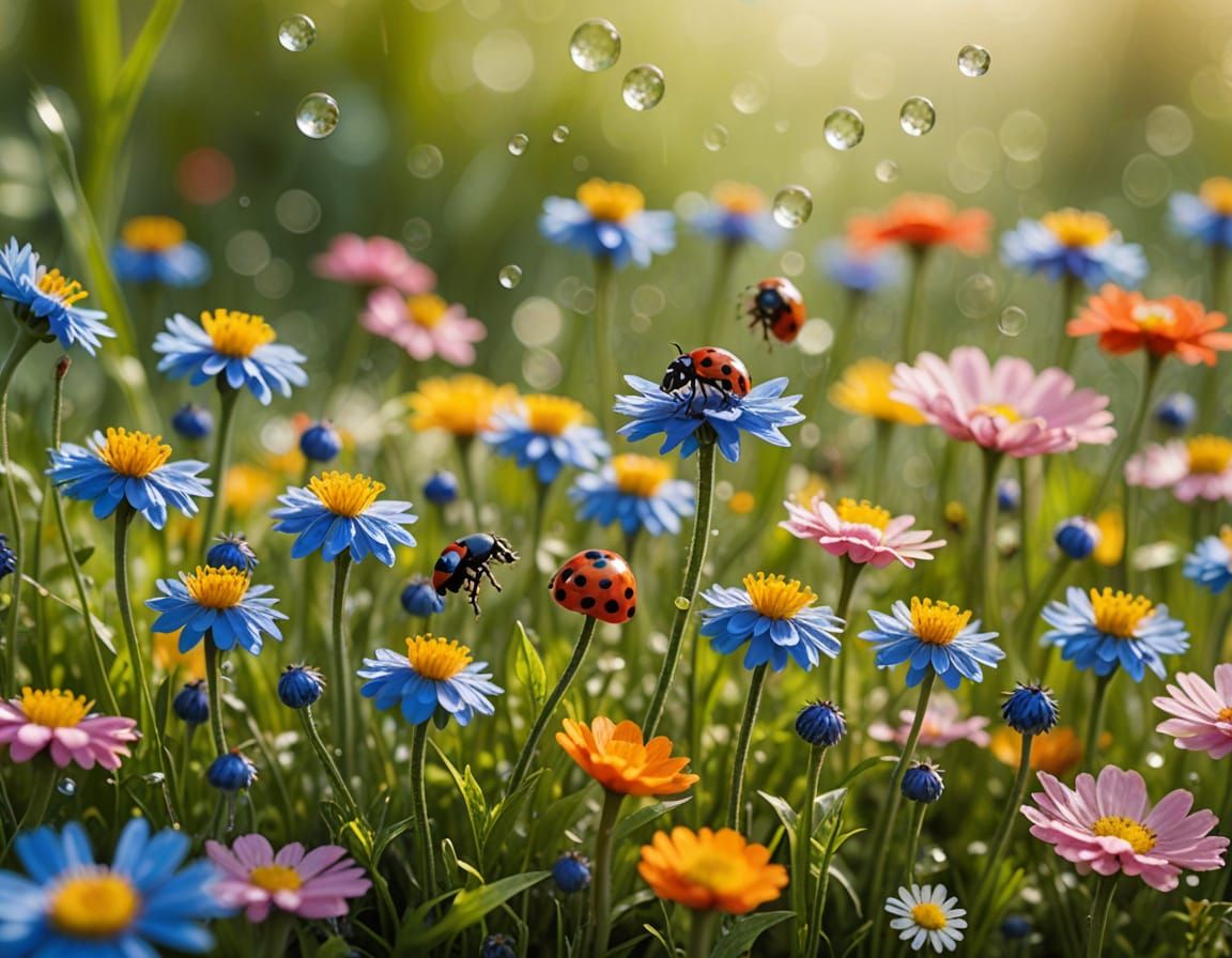 Enchanted Miniature Garden in Whimsical Style