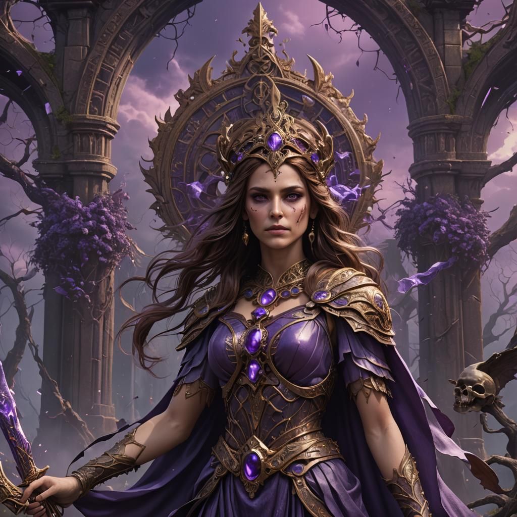 Rebecca as Goddess of Death: Fantasy Art