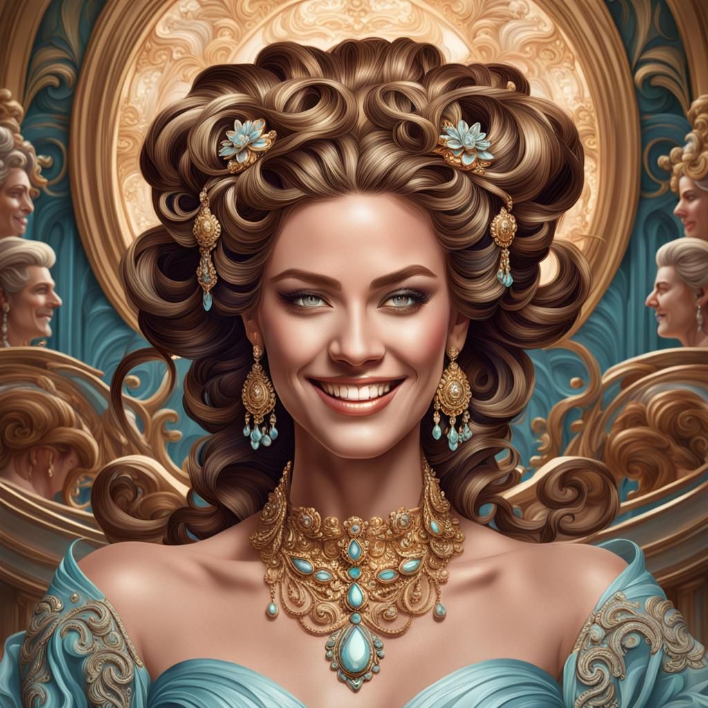 Opulent Art Nouveau Beauty Ad Campaign