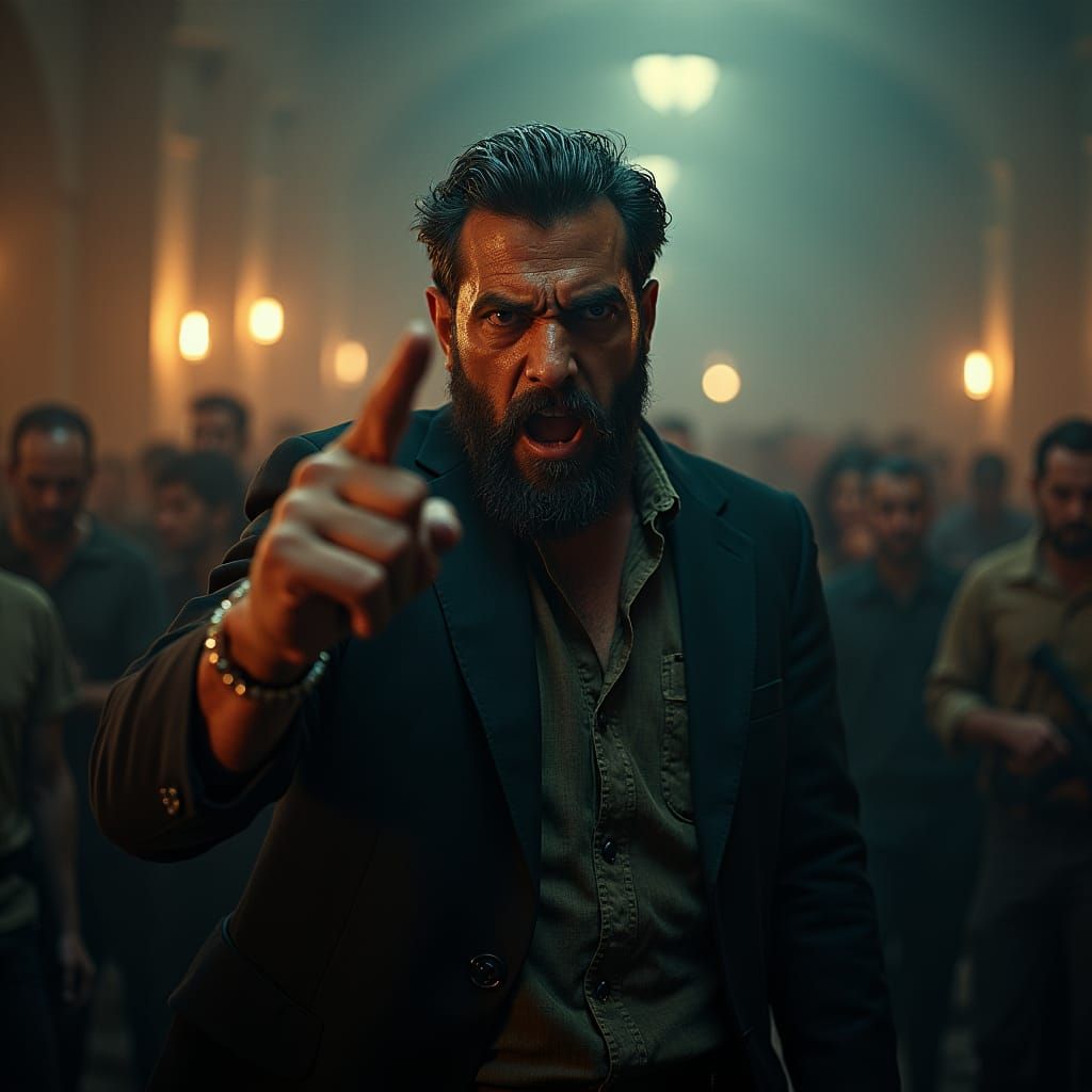 Warrior Condemns Enemies with Fury