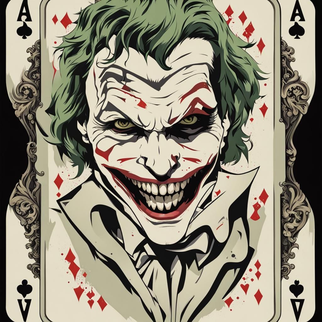 Classic Joker Playing Card Illustration