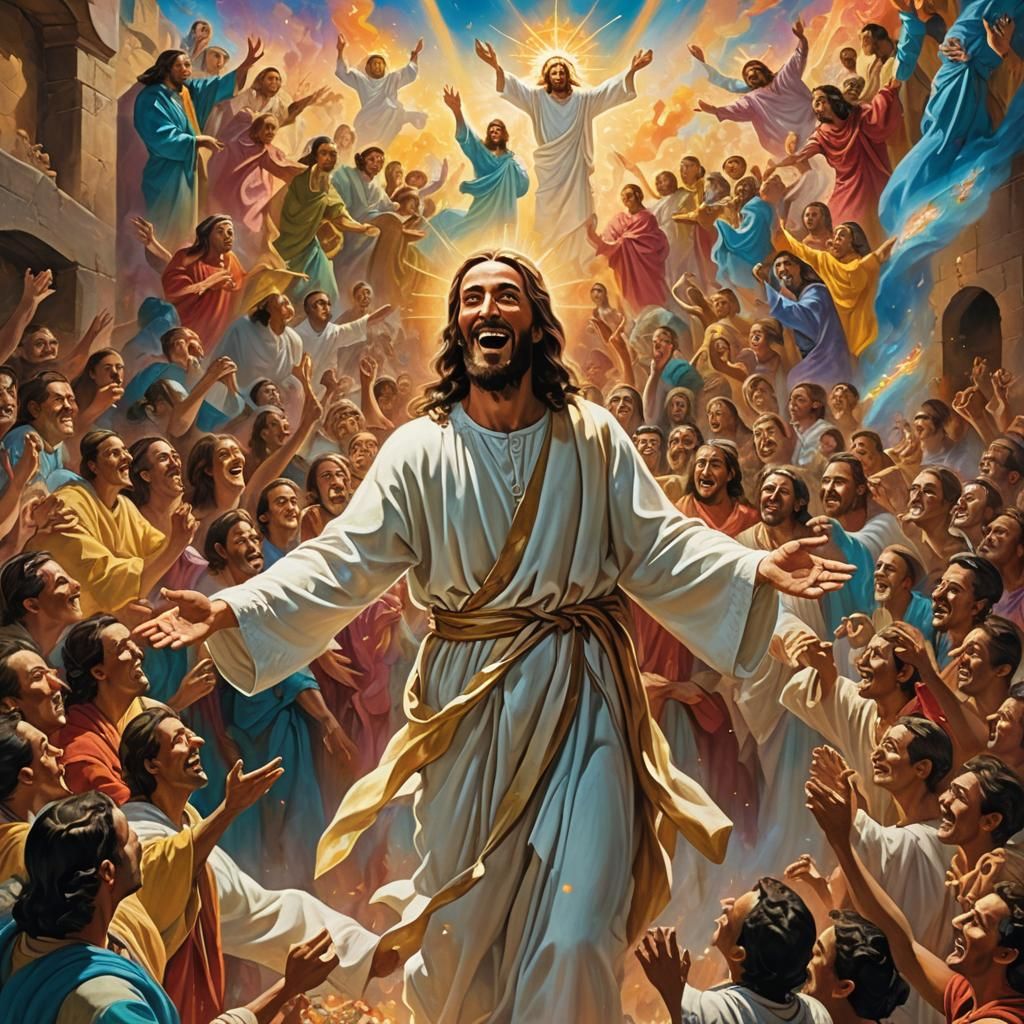 Jesus Heals Paralytic in Joyful Celebration