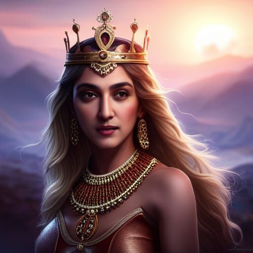 Kiara Advani as Queen: Fantasy Art