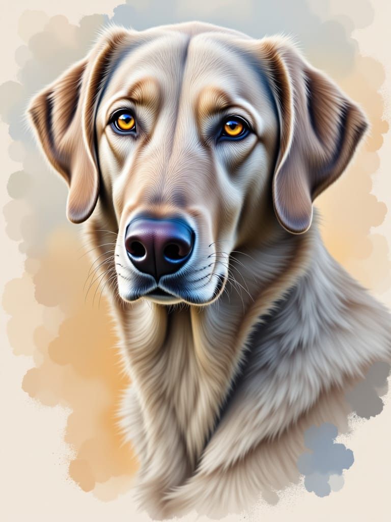 A big snuggly mutt .