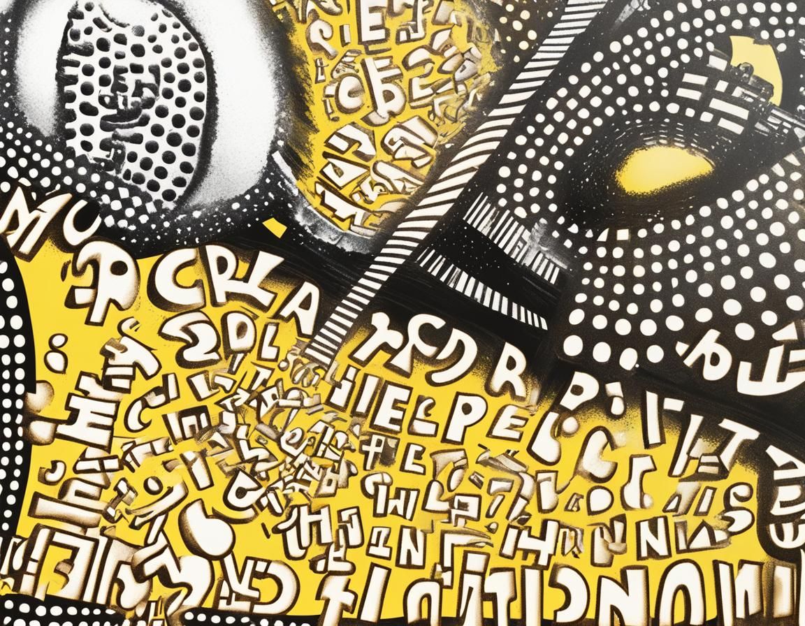 Psychedelic Typography in Surrealist Style