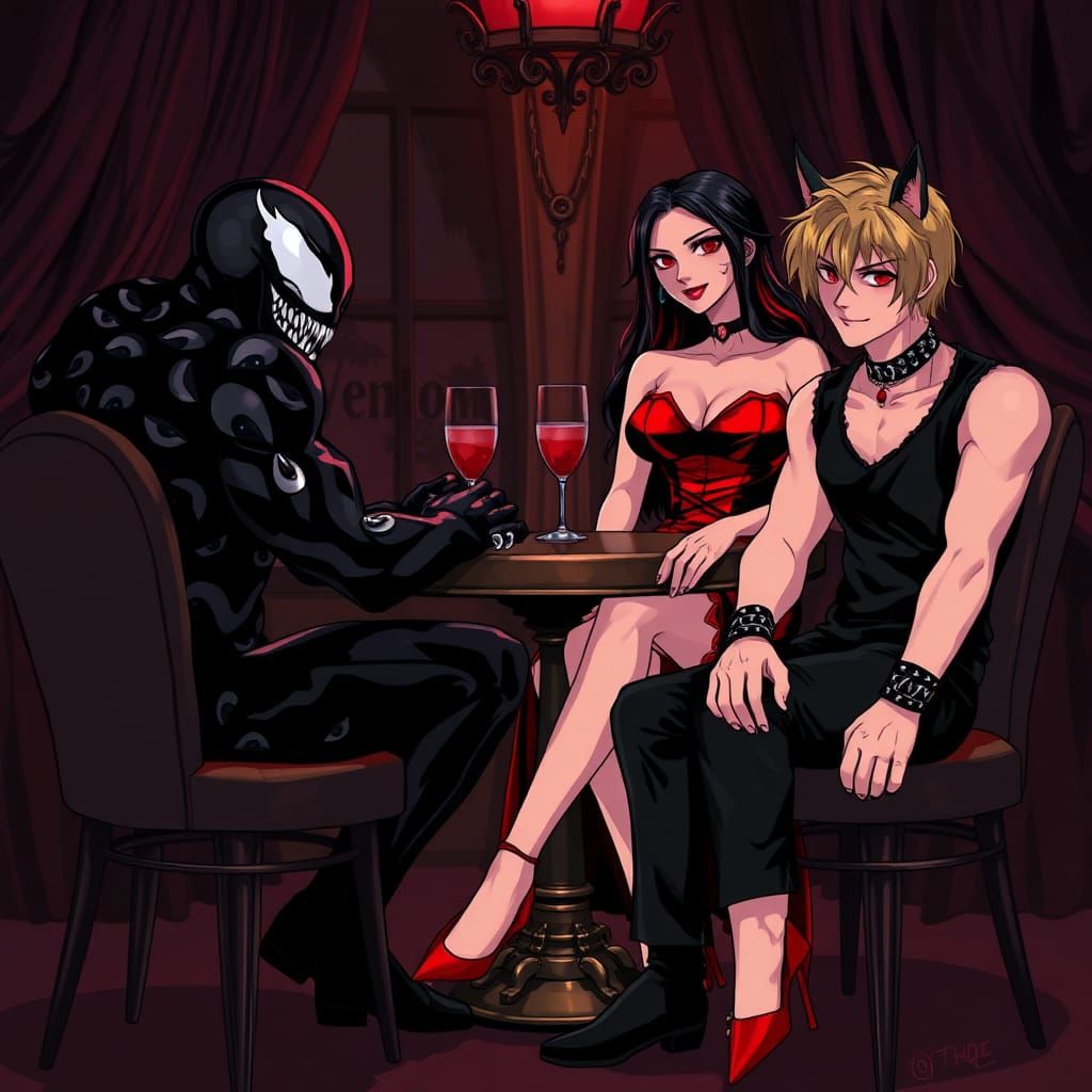 Catboy, Venom, and Vampiress