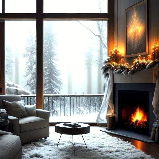 Festive Christmas Scene in Hyperrealistic Style