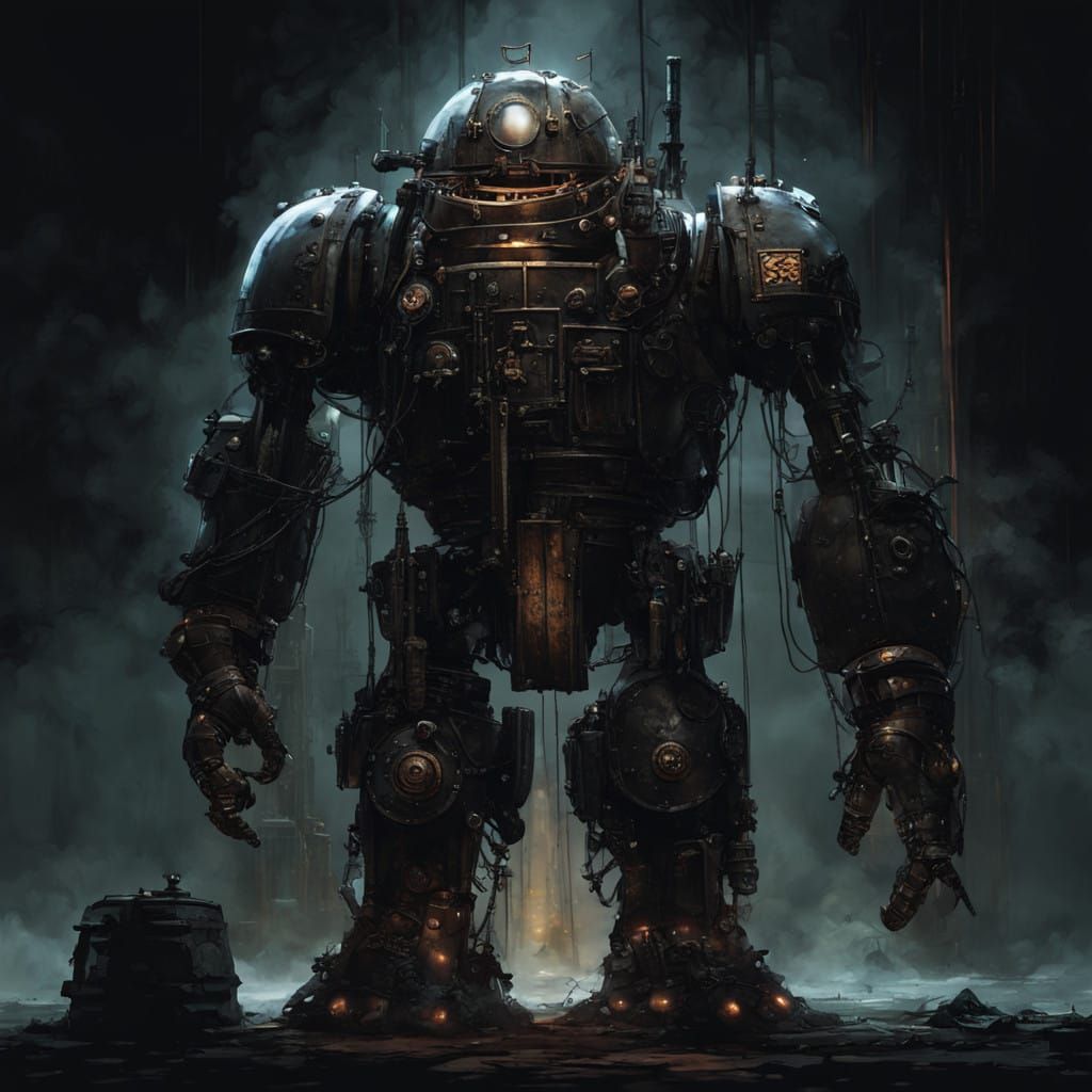 Steampunk Wookiee Warrior in Gritty Industrial Combat Gear