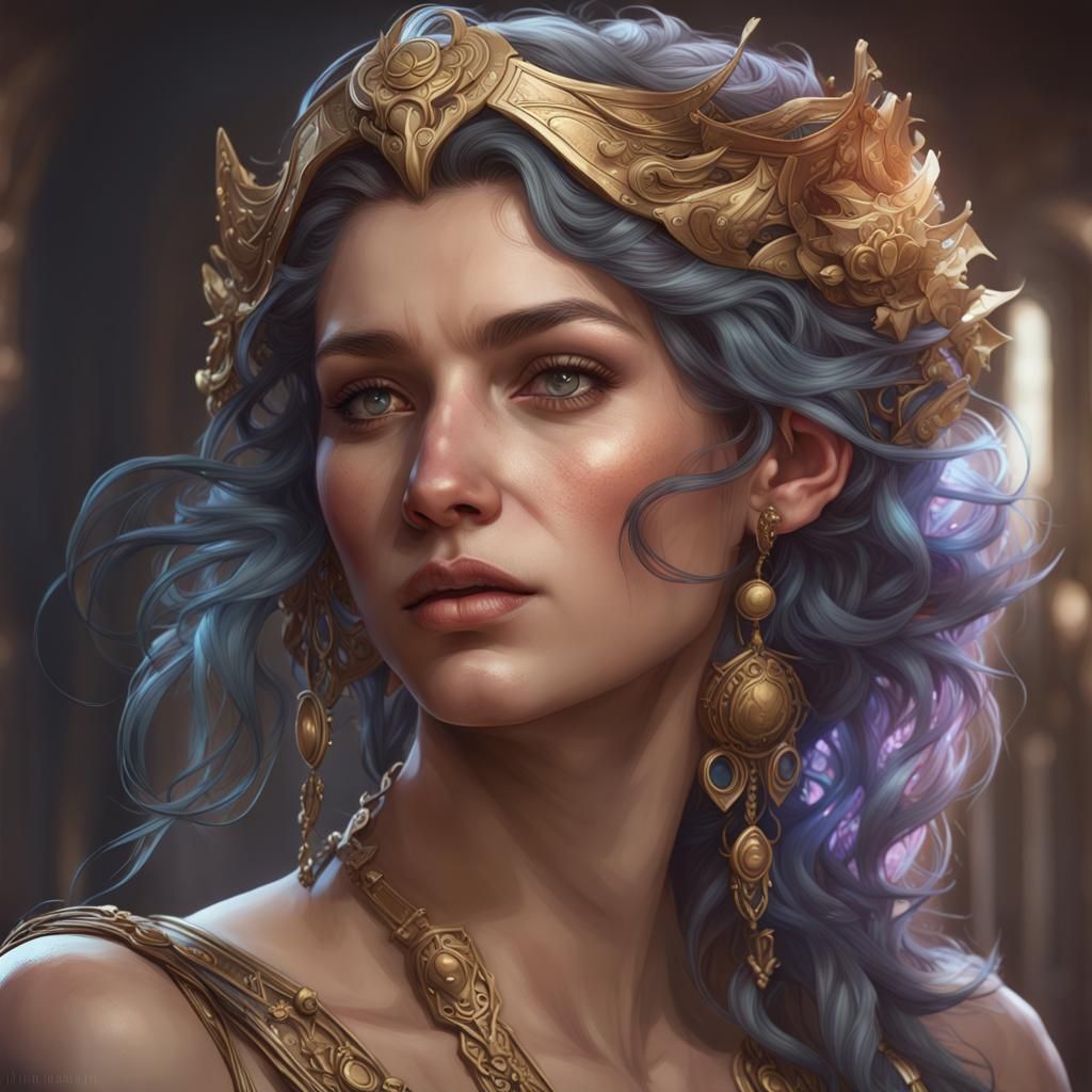 Callisto Portrait in Hyperdetailed Lighting