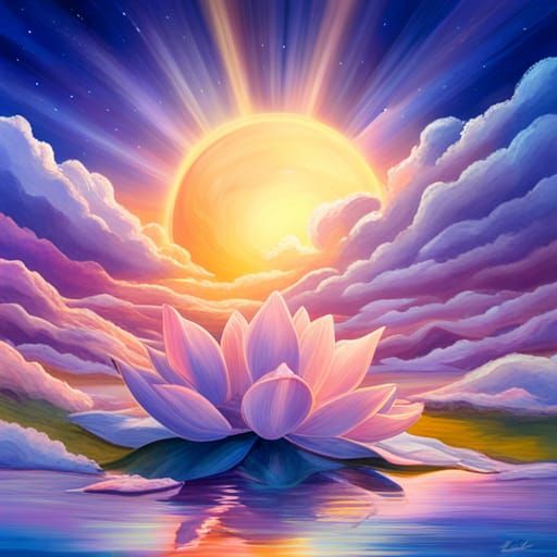 Aura of Reiki Light at Dawn