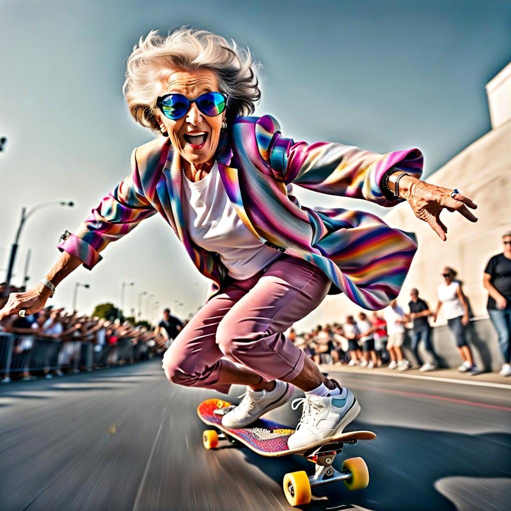 Speed Demon Lady in Action