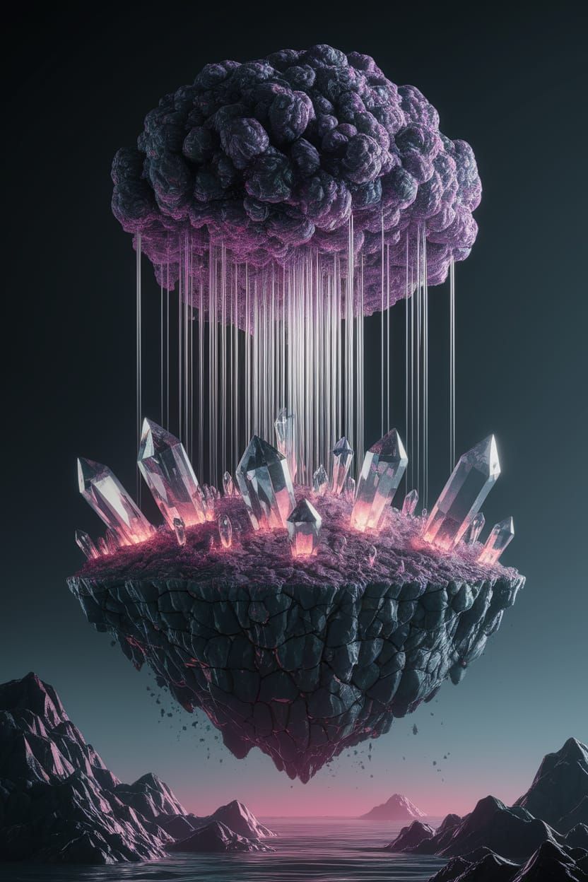 Biomechanical Blooming on Obsidian Island