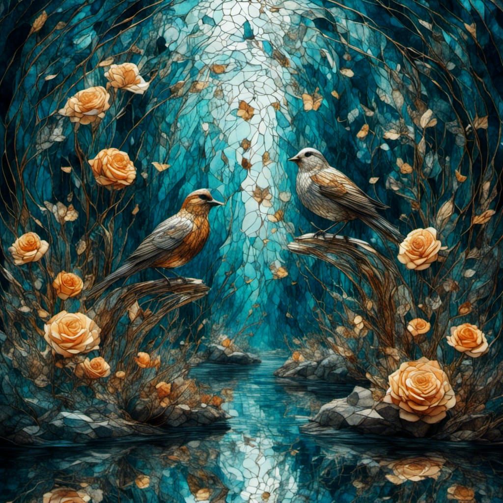 Birds and Rivers in Neural Network Style