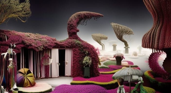 Surreal Still Life in Tim Burton Style