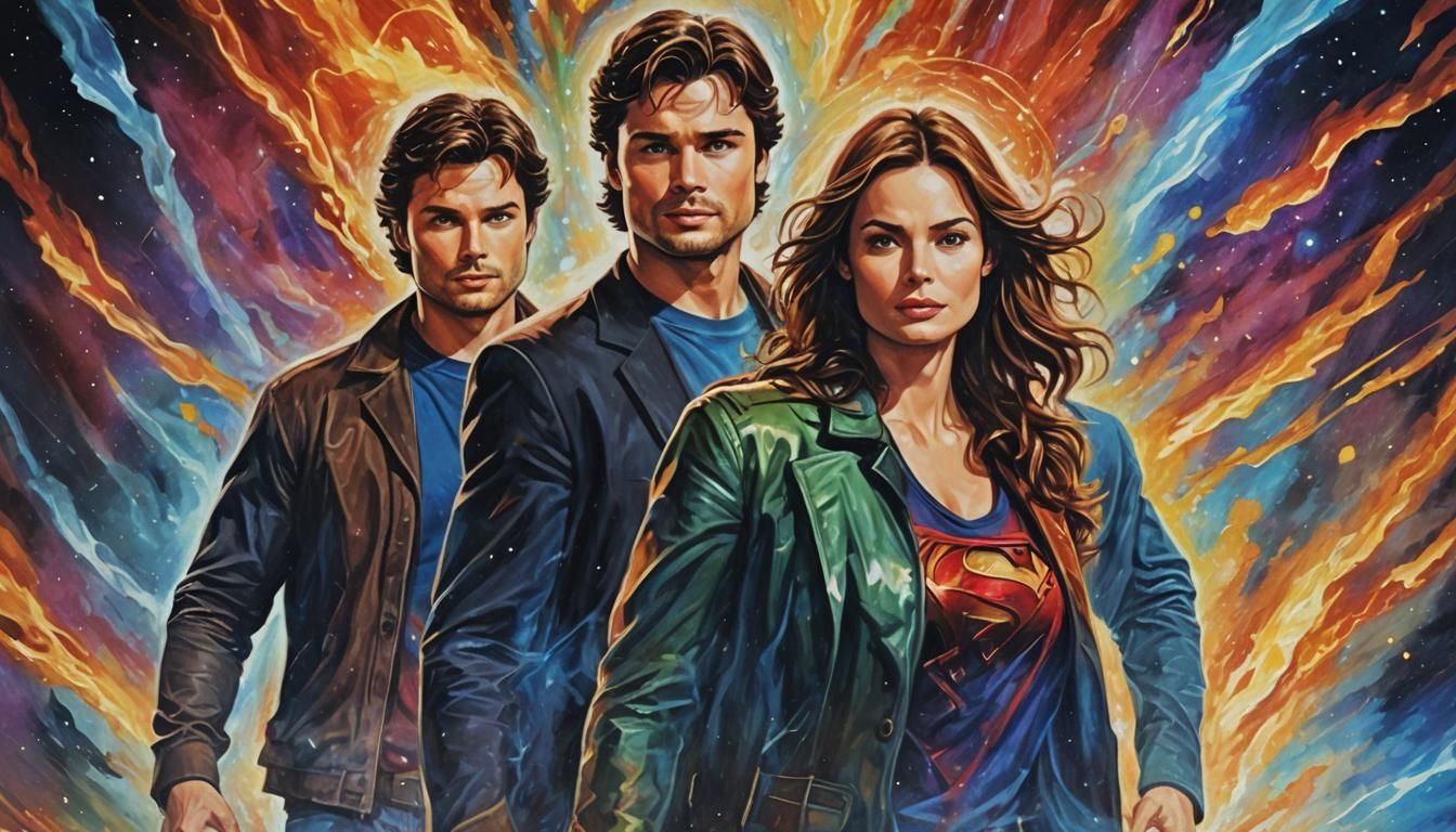 ''SMALLVILLE'' Tom Welling Clark Kent, Erica Durance as Lois...