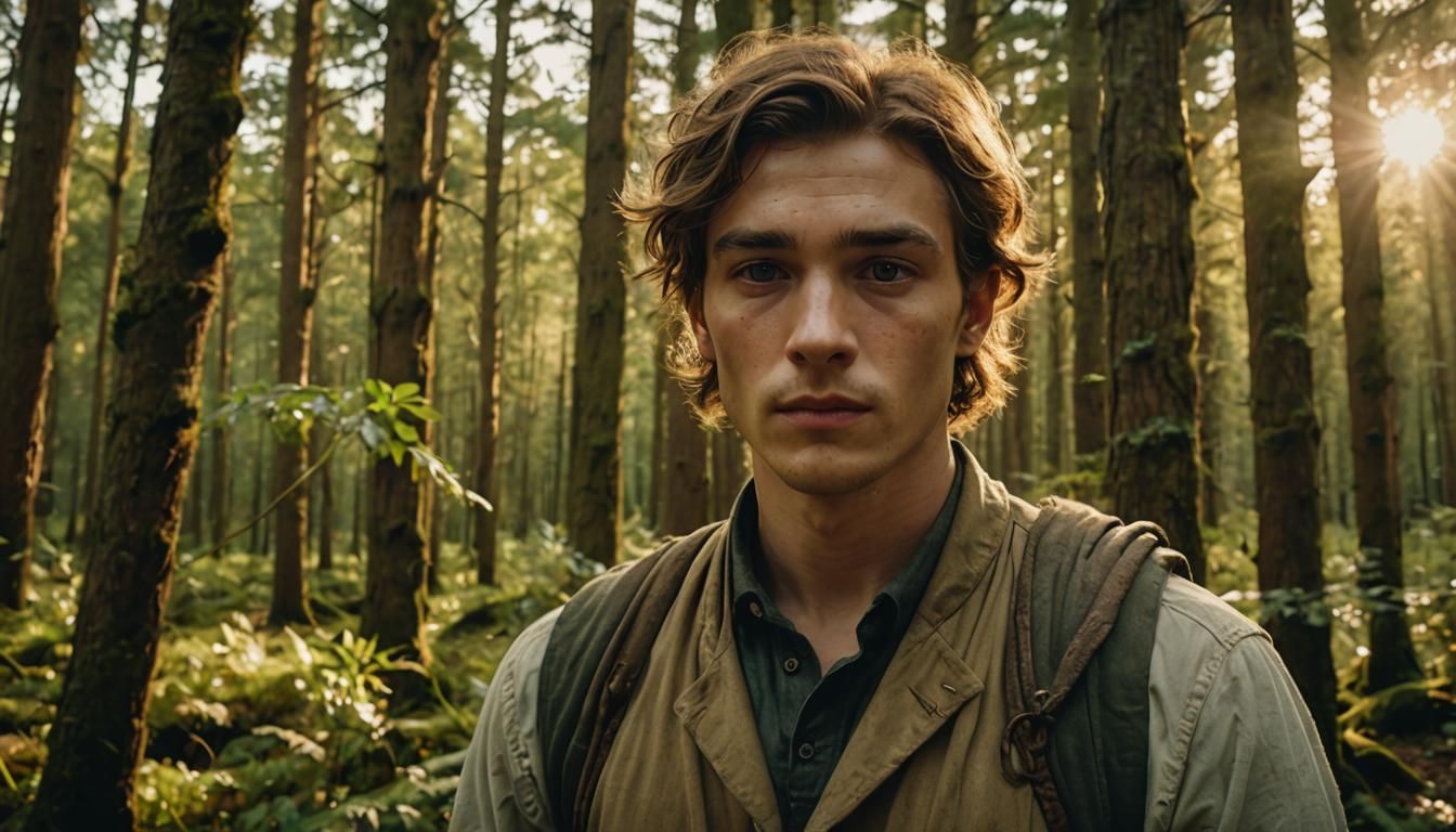 Mystical Androgynous Man Teaches Survival Skills as Oil Pain...