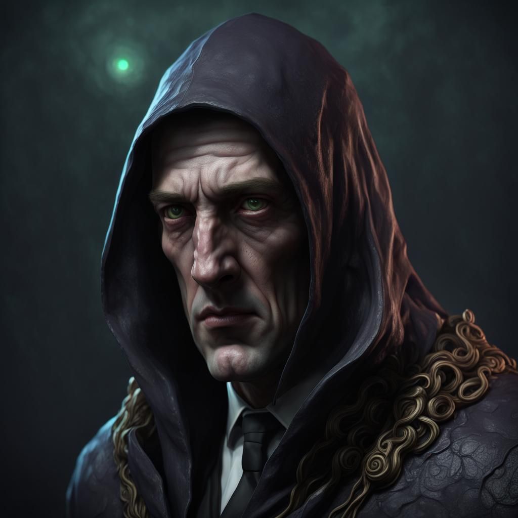 Lovecraftian Rogue with Tentacles in Harbor