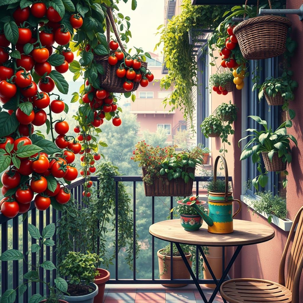 Cozy Balcony Transformed into Lush Jungle Oasis