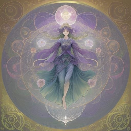 Celestial Orbiflora Blooms in Soft Ethereal Light