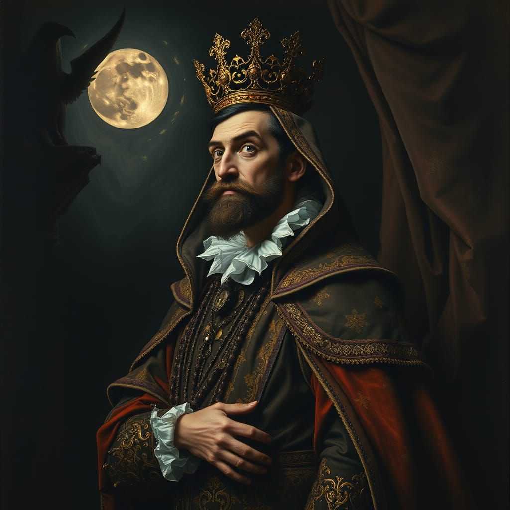 Majestic Trickster in Velvet Darkness