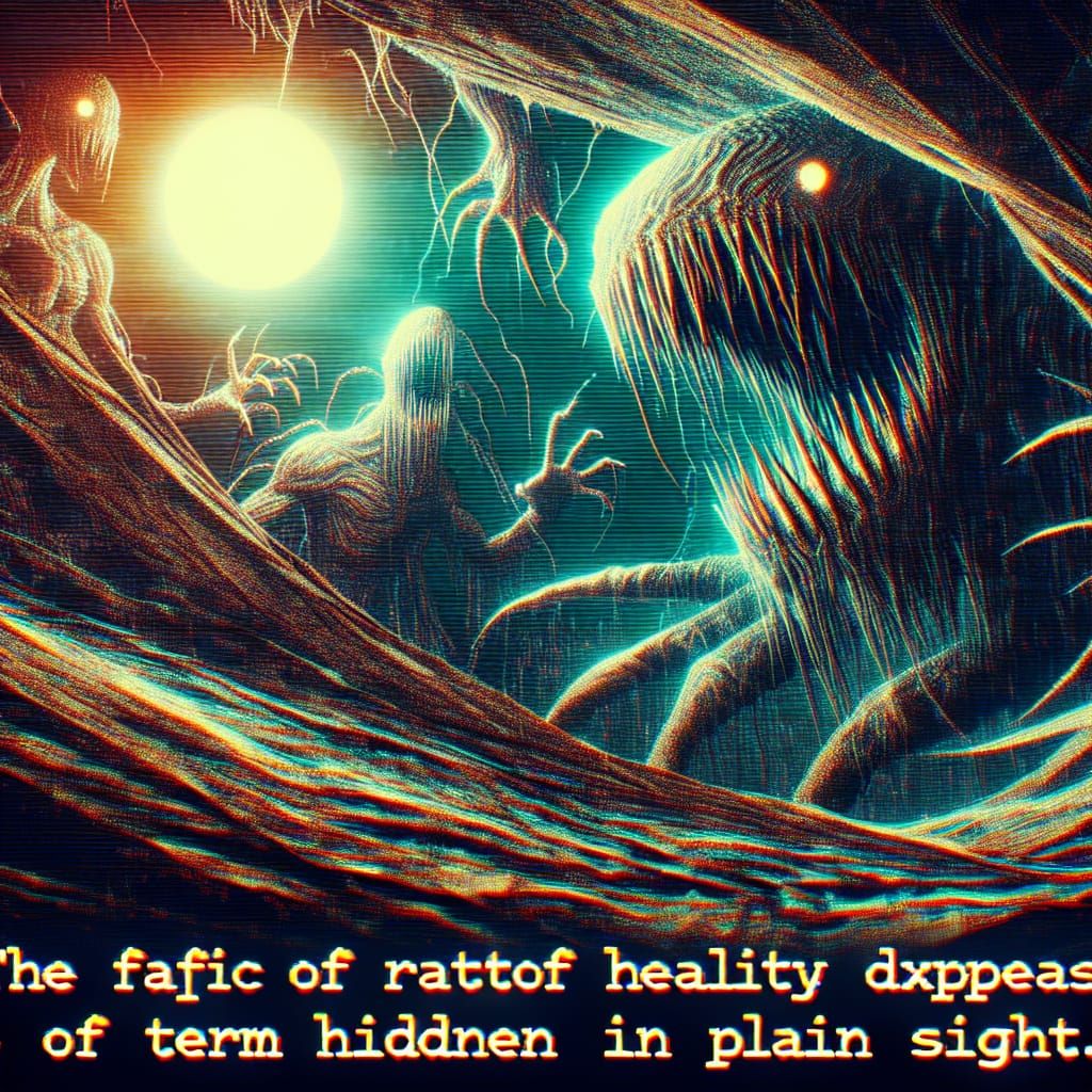 Eerie Reality Rips Open Revealing Hidden Horror Creatures