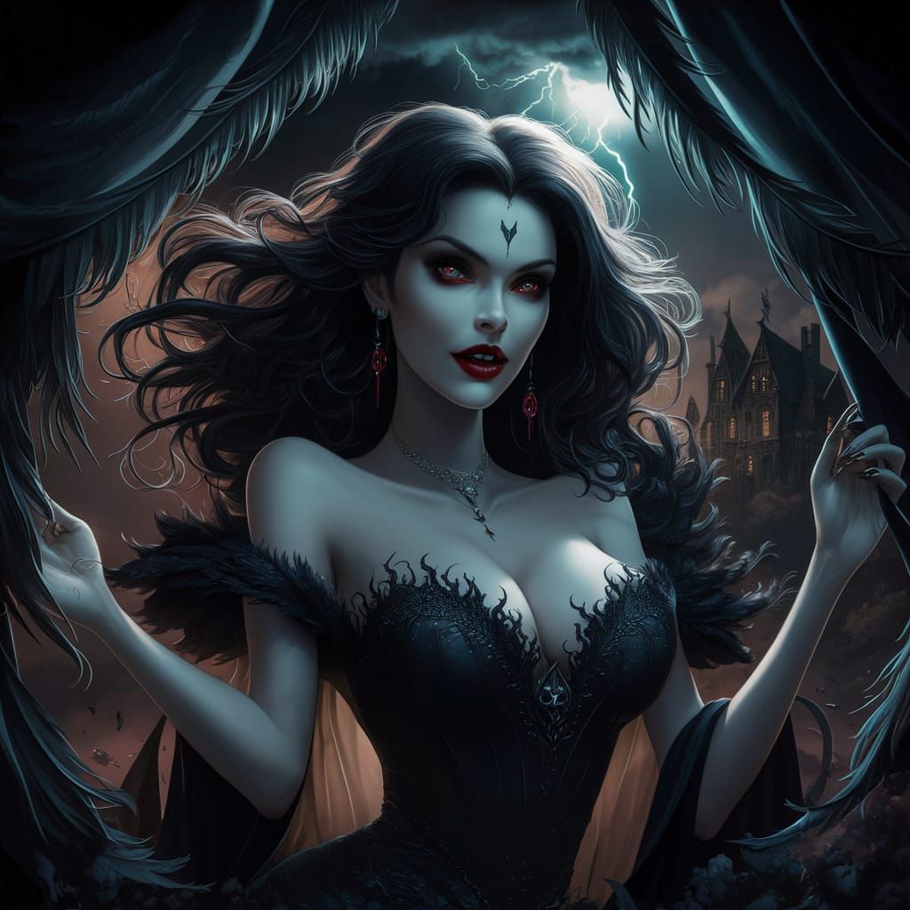 She's a vampire
Desire darker than black
She's a vampire
Rea...