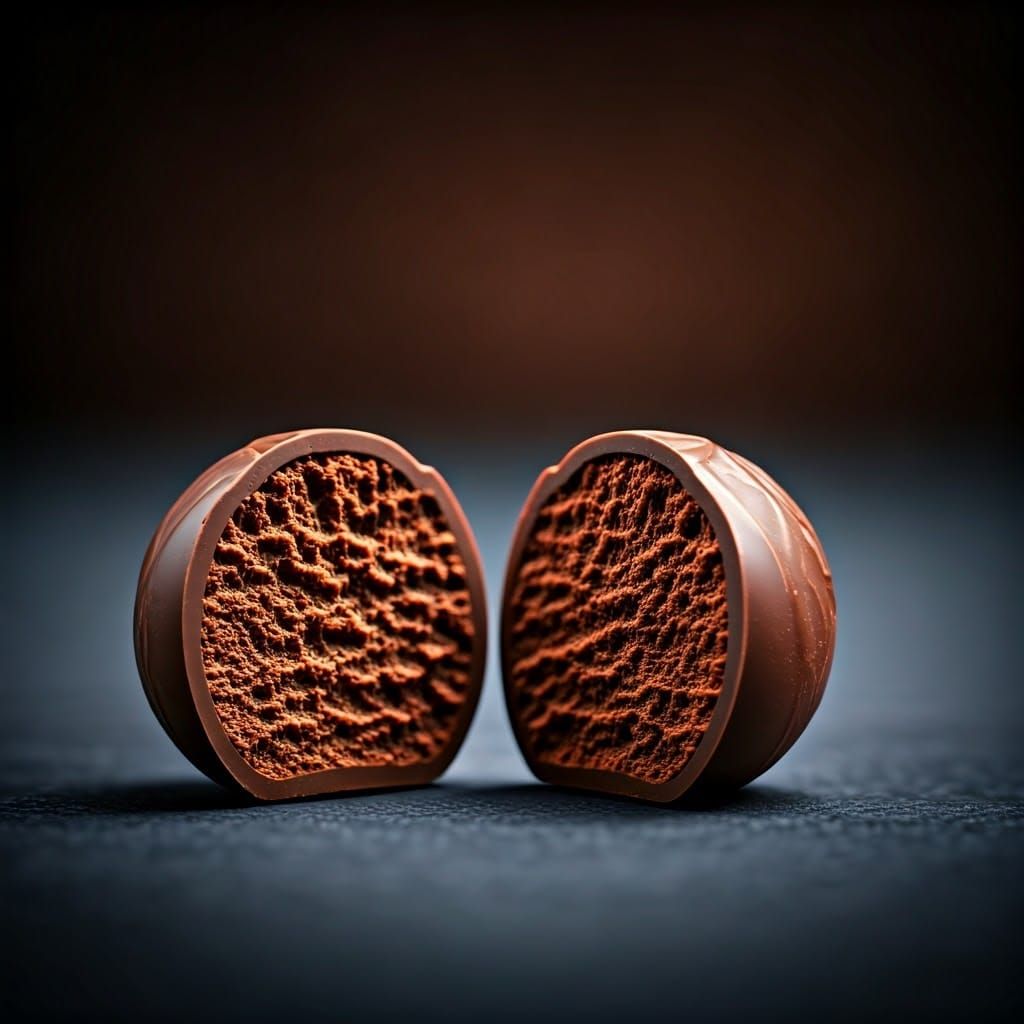 Decadent Chocolate Truffle in Cinematic Lighting