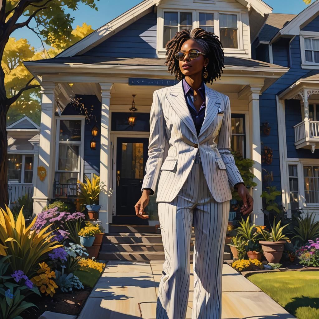 Mystical African American Woman in Fantasy Art