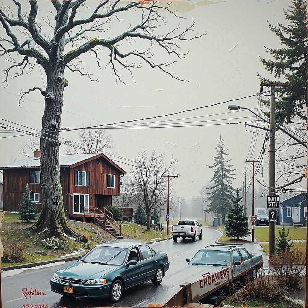 Twisting Forms in Vivid Red Hues