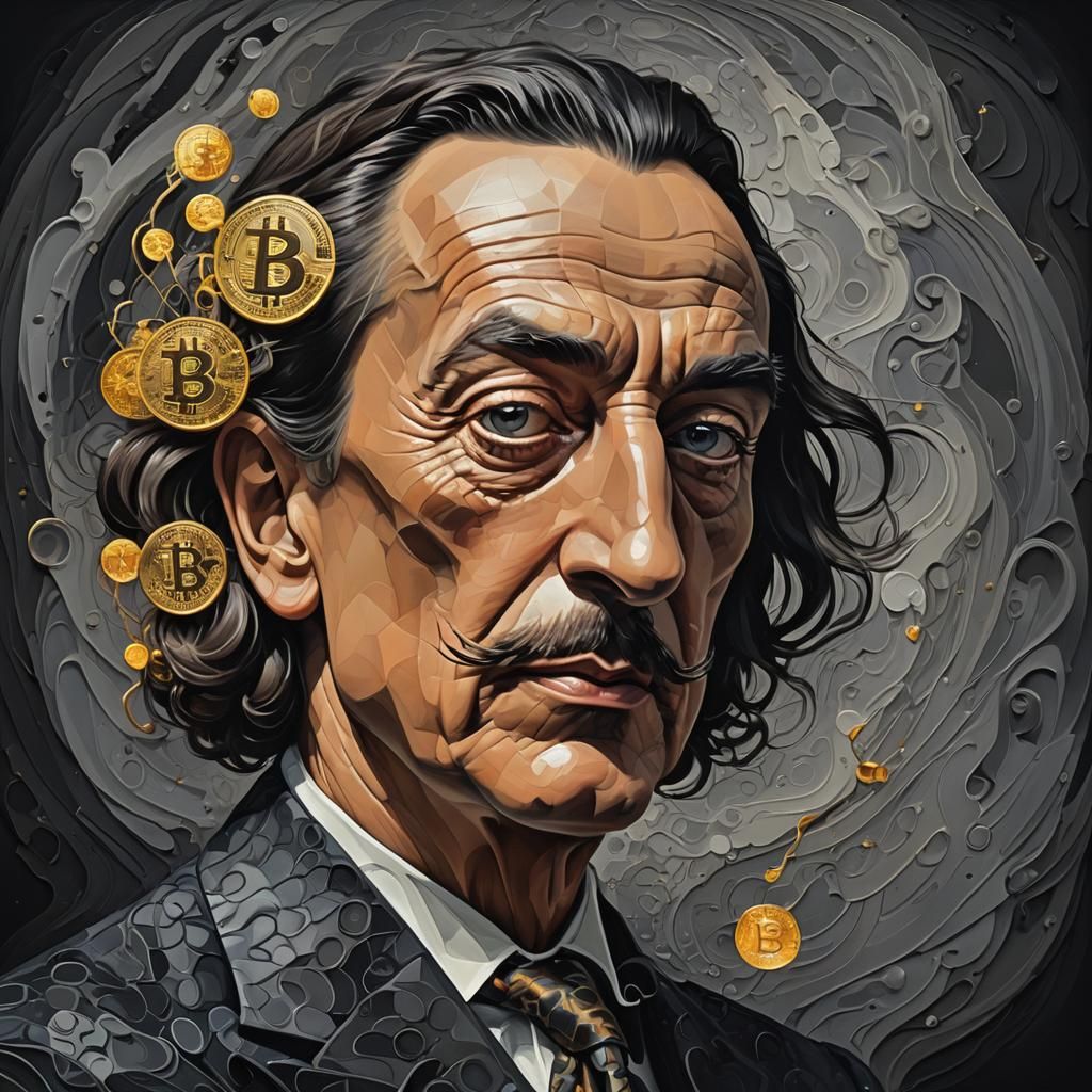 Salvadore Dali, Bitcoin is Time Melted into a Coin