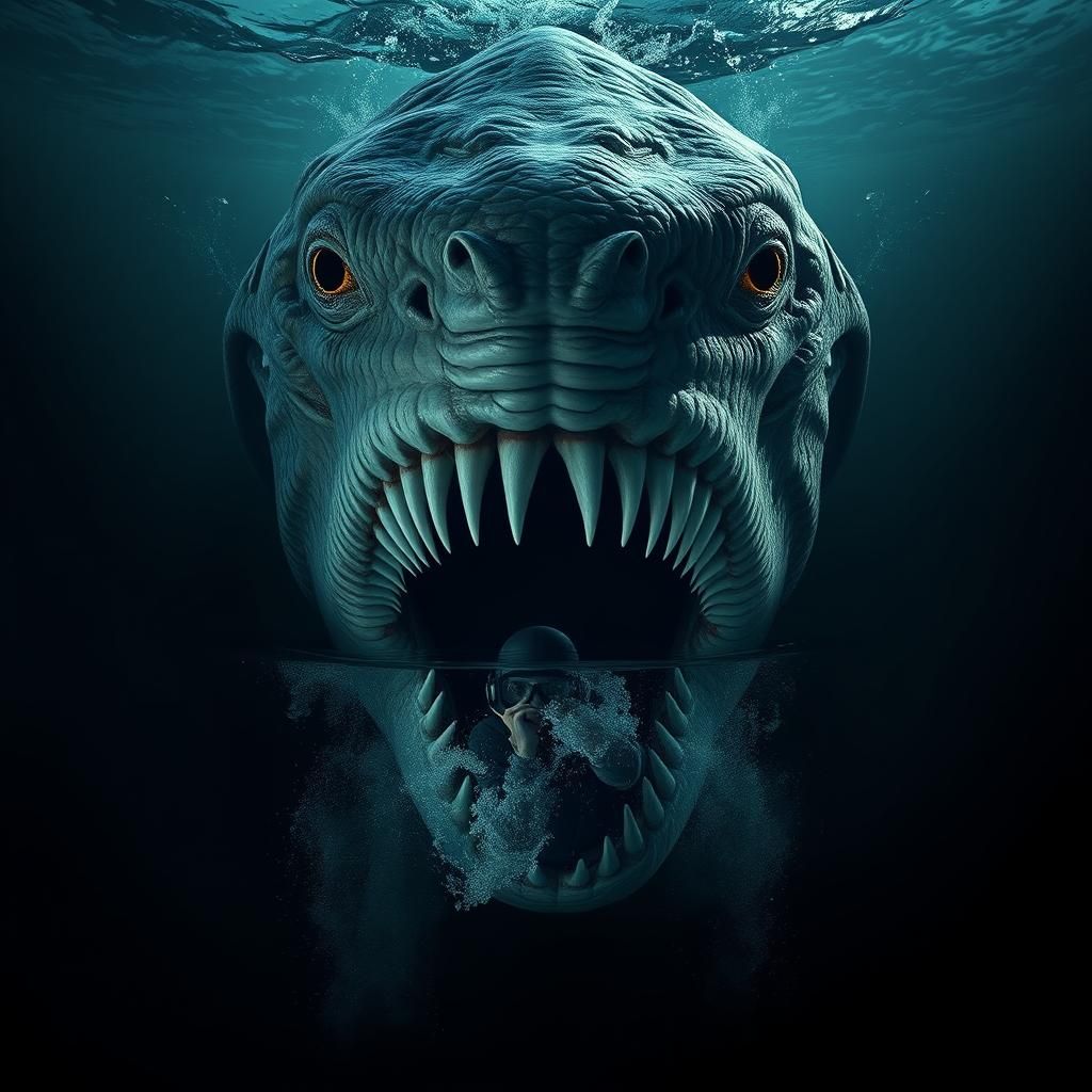 Gigantic Moray Eel Emerges from the Deep Ocean