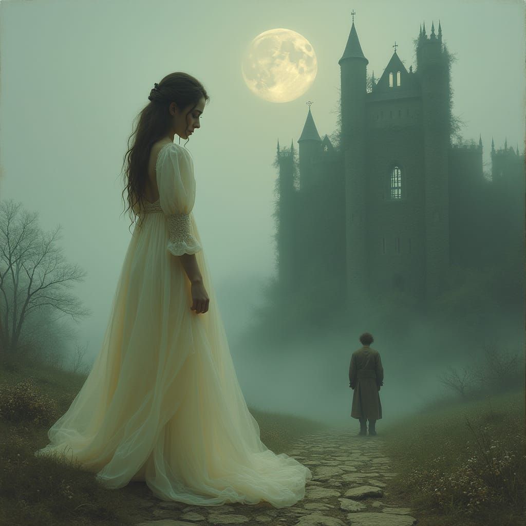 A Lonely Figure Searches for Lost Love in a Dreamy, Moonlit ...